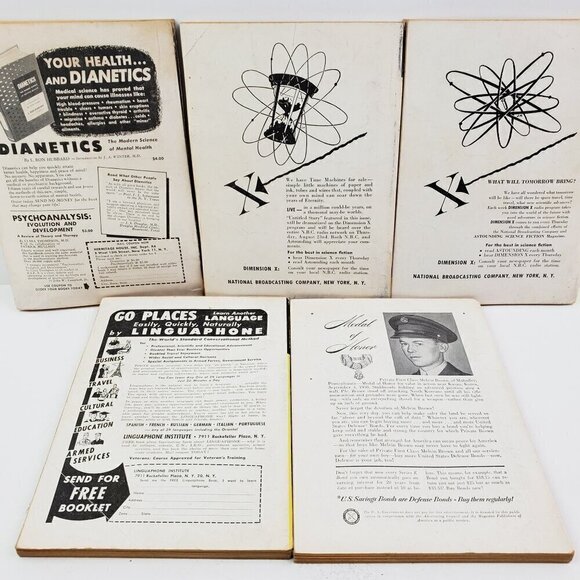 Astounding Science Fiction Magazine 1951 Aug-Dec 5 Issues When Worlds Collide - Picture 3 of 13